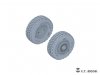 E.T. Model P35-127 Modern U.S. M142 High Mobility Artillery Rocket System（HIMARS）Sagged Wheels for Trumpeter kit 1/35